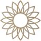 Ekena Millwork Daisy Wood Fretwork Pierced Ceiling Medallion, Hickory, 26"OD x 9"ID x 1/4"T CMWP26X26X0250DAHI - alternate 4